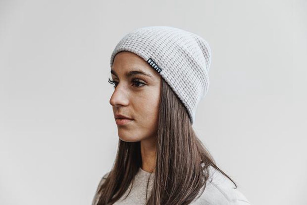 NOBULL Waffle Beanie - Glacier Grey - Ireland (6419WIVRE)